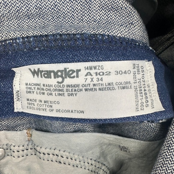 VTG Wrangler Jeans Womens 7 Blue NWT 14MWZ Cowboy Cut Cowgirl Western Bootcut - Picture 5 of 11